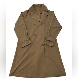 Women’s Muji Tan Double-Breasted Women's Trench Coat